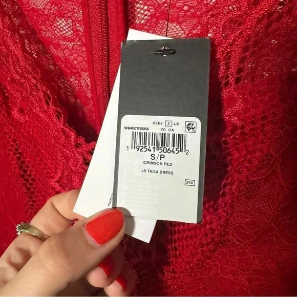 NWT GUESS TAILA NETTED LACE MINI  DRESS S - Picture 7 of 8